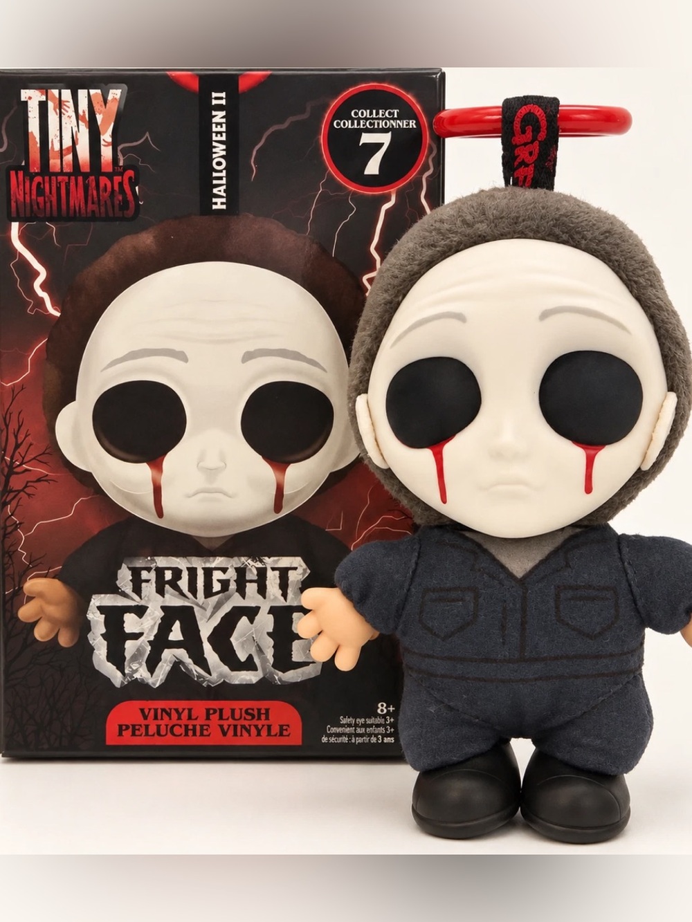 Tiny Nightmares Fright Face Michael Myers Halloween II Vinyl Plush Keychain